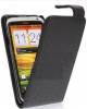 Δερμάτινη Θήκη Flip για HTC One X / One XL Μαύρο (OEM)